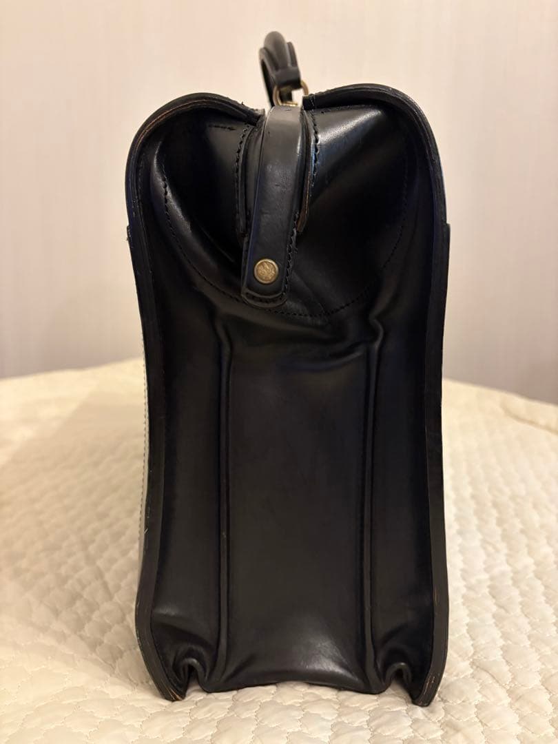 【岡ちゃん専用 】【美品】万双 ダレスバッグ 三つマチ ブラック