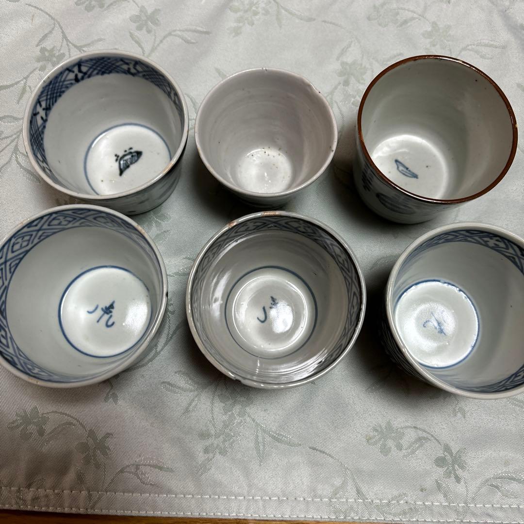 蕎麦猪口6個江戸、明治 - メルカリ