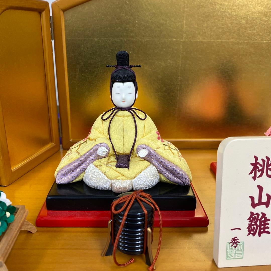 桃山雛人形 木製 伝統的