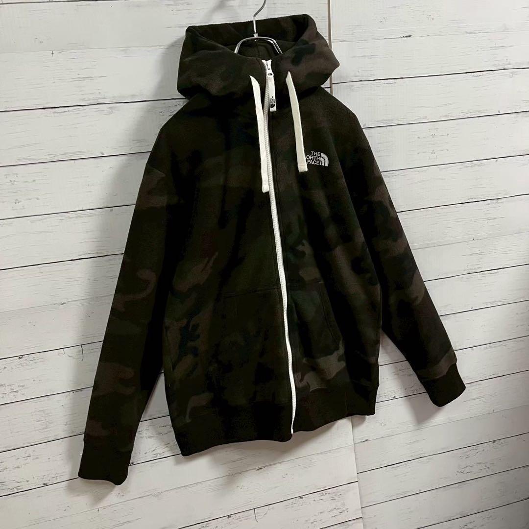 1【人気Lサイズ】ザノースフェイス☆フードビッグロゴ フリースリアビュー7368