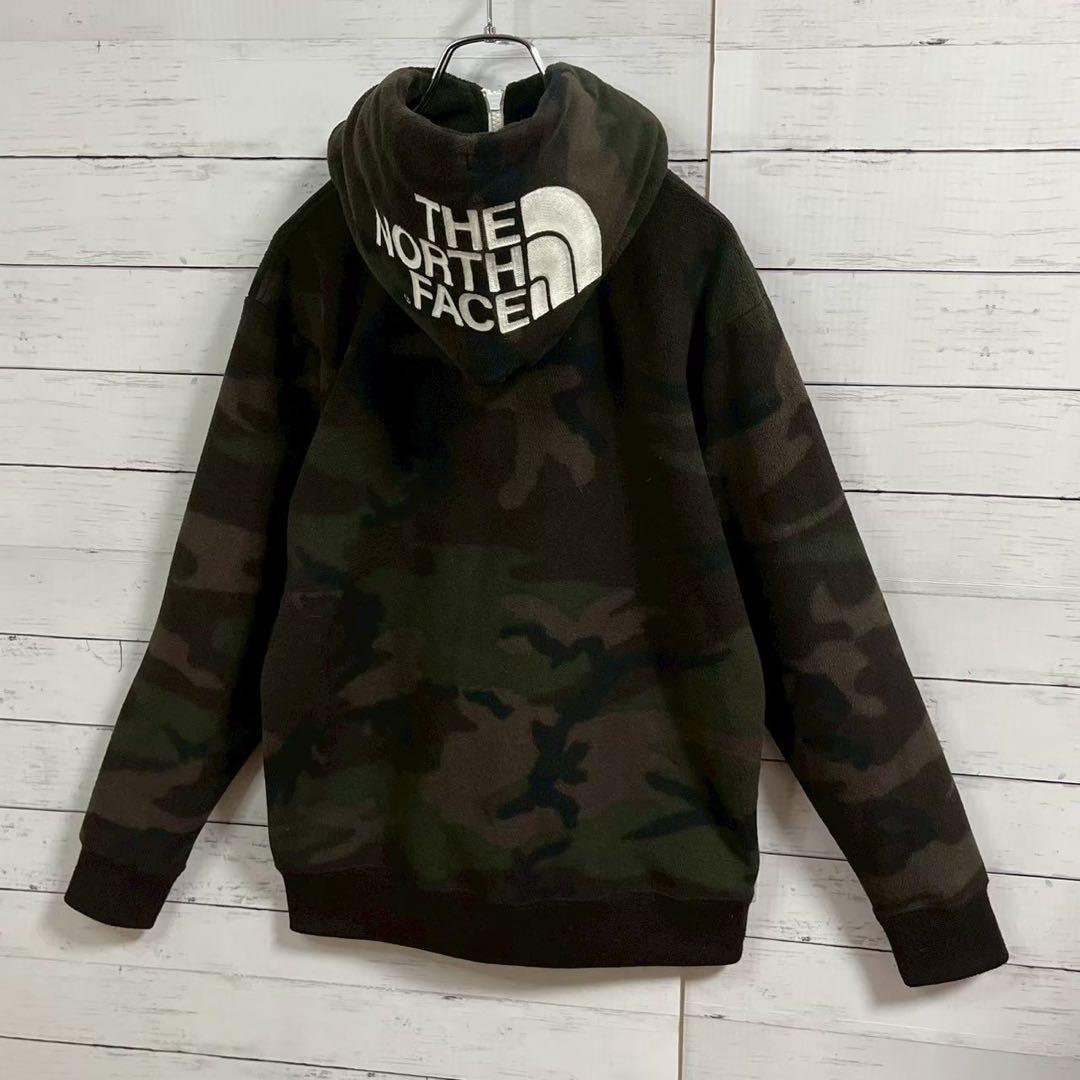 1【人気Lサイズ】ザノースフェイス☆フードビッグロゴ フリースリアビュー7368