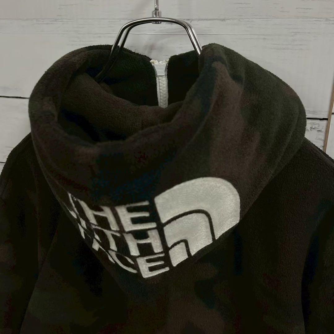 1【人気Lサイズ】ザノースフェイス☆フードビッグロゴ フリースリアビュー7368