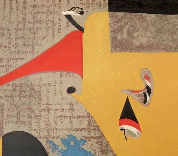 ★ ミロ　リトグラフ シート ★　題名不明