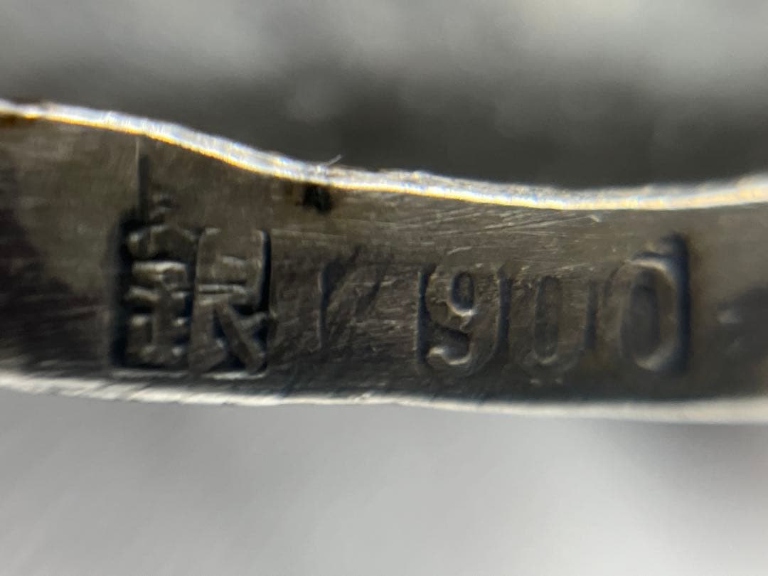 銀製品 骨董 魚藍観音 木箱付き