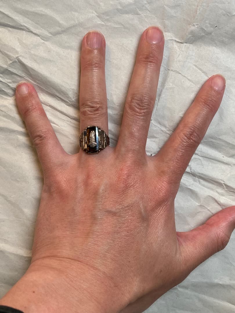user_18a2473f 様専用 1864年 カレッジリング 指輪 - メルカリ