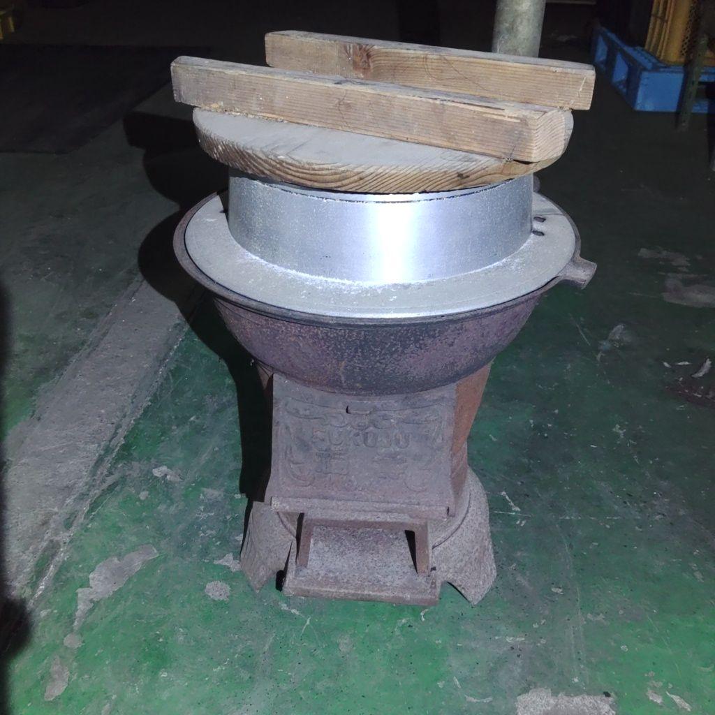 福寿 No.4 鋳鉄製釜戸と羽釜