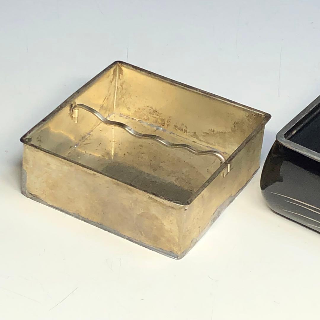 灰皿　木製漆器　金蒔絵