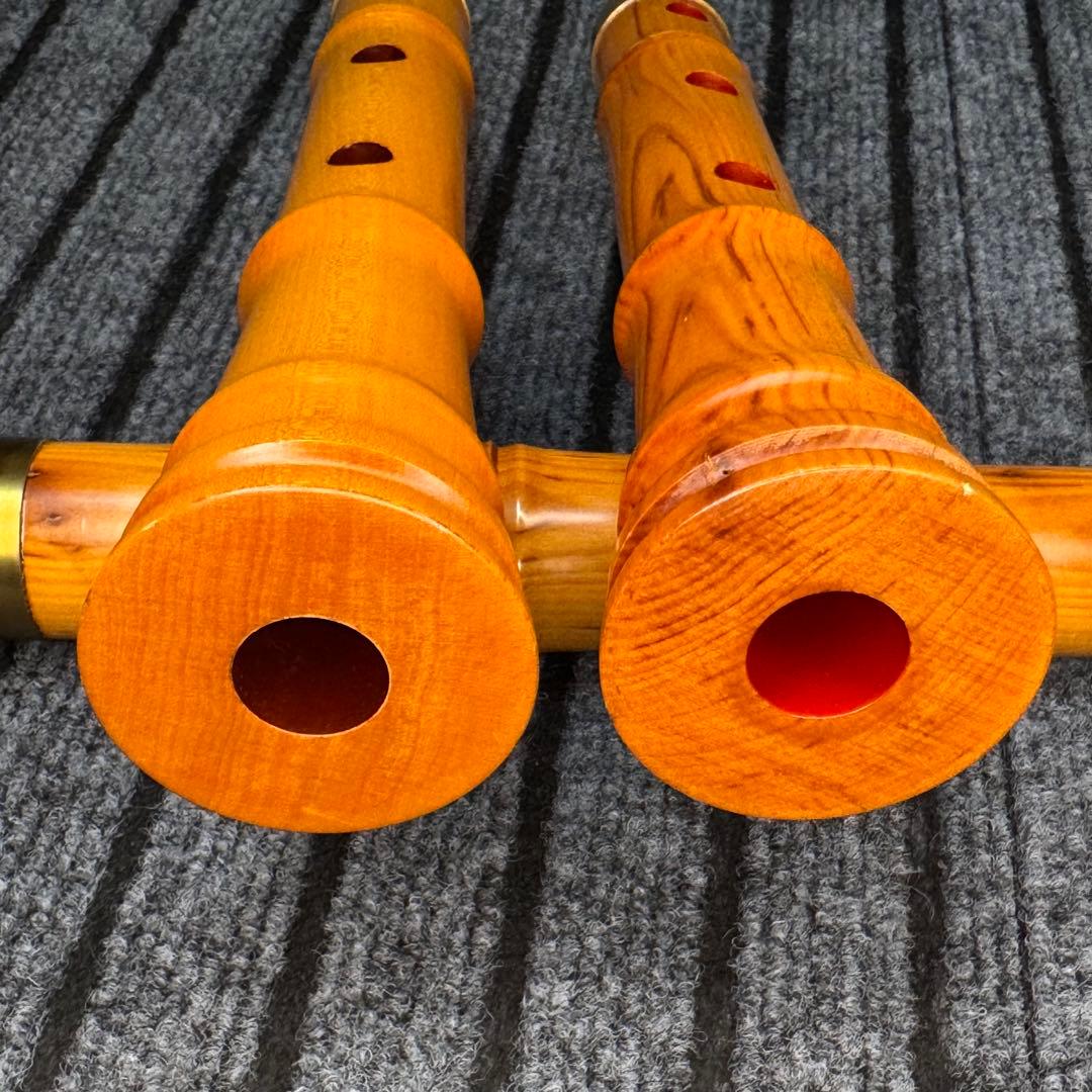 尺八 銘木 琴風尺八 2管セット