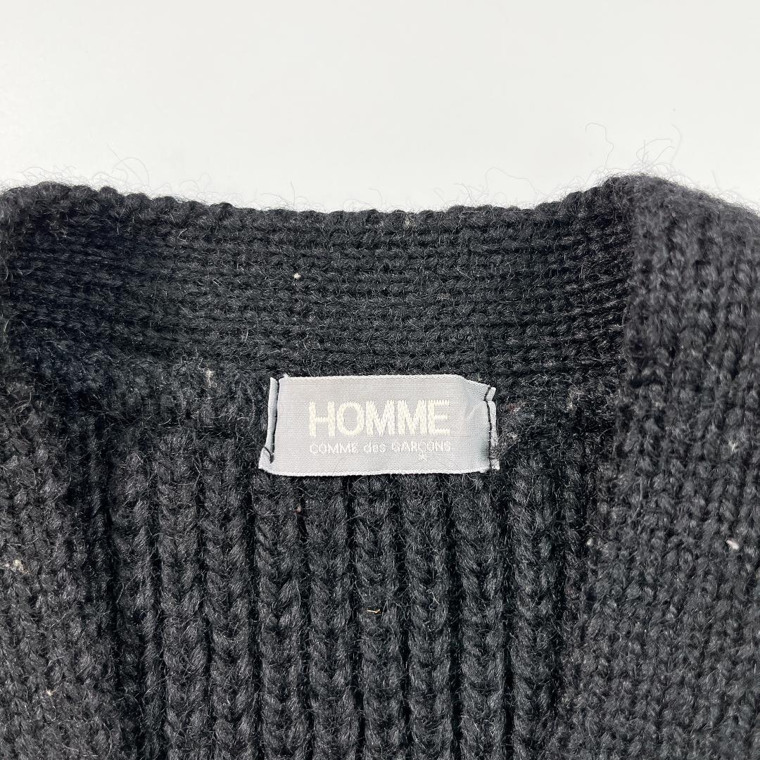 COMME des GARÇONS HOMME ニット ベスト 黒×グレー