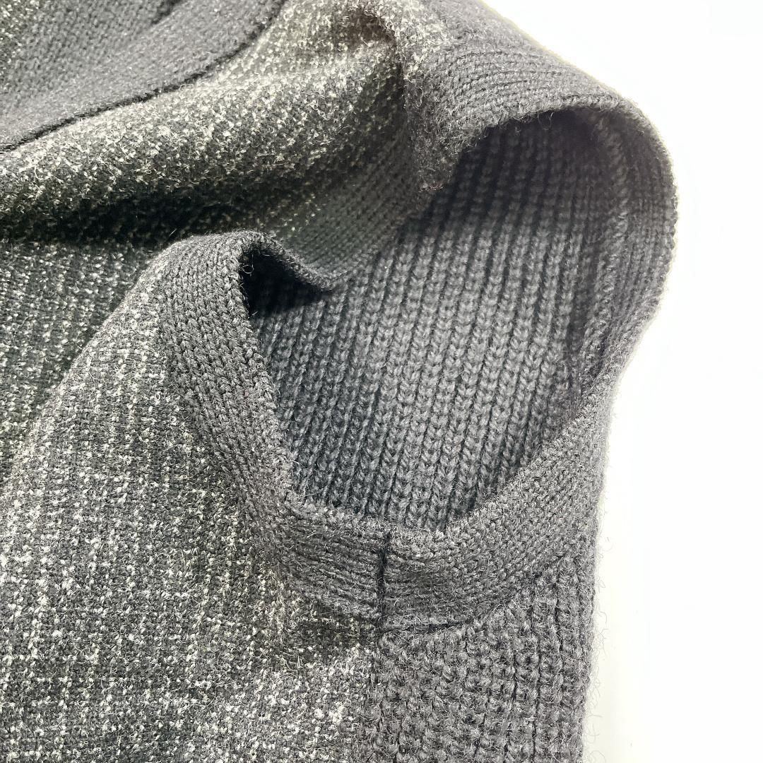 COMME des GARÇONS HOMME ニット ベスト 黒×グレー