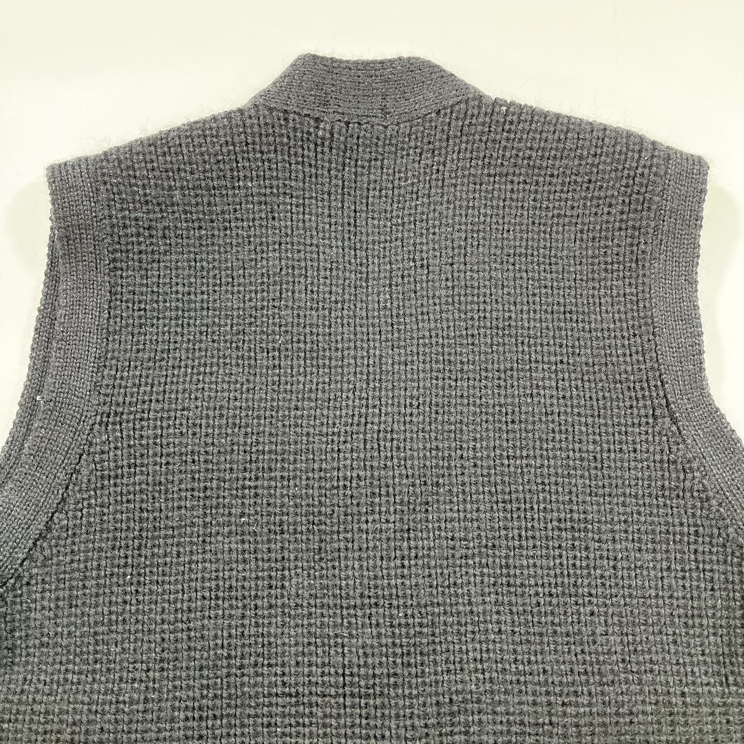 COMME des GARÇONS HOMME ニット ベスト 黒×グレー