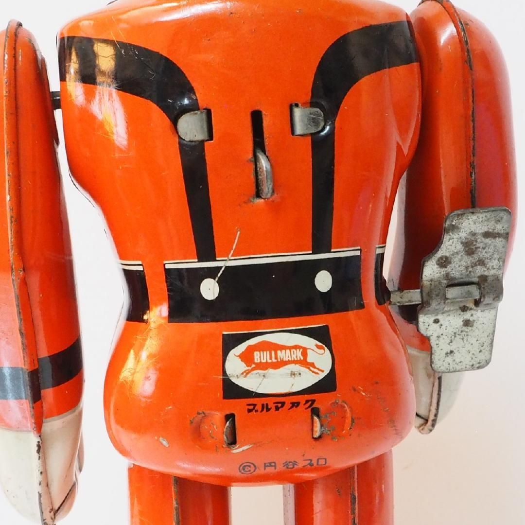 ブルマァク【MAT隊員ヘルメット欠 動作不良】ブリキ ゼンマイ歩行ロボットTIN