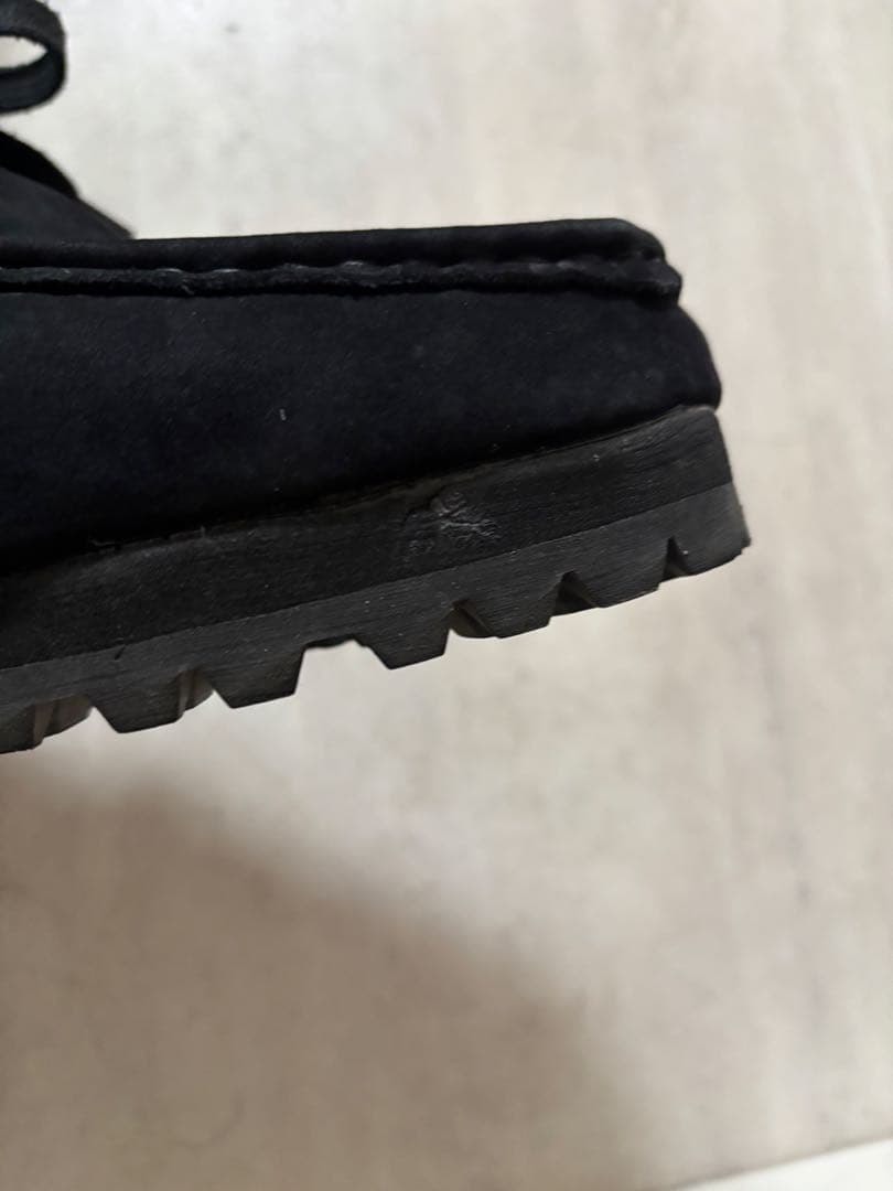 【OPENING ACT Vibramソールヌバックリアルレザーモカシンシューズ