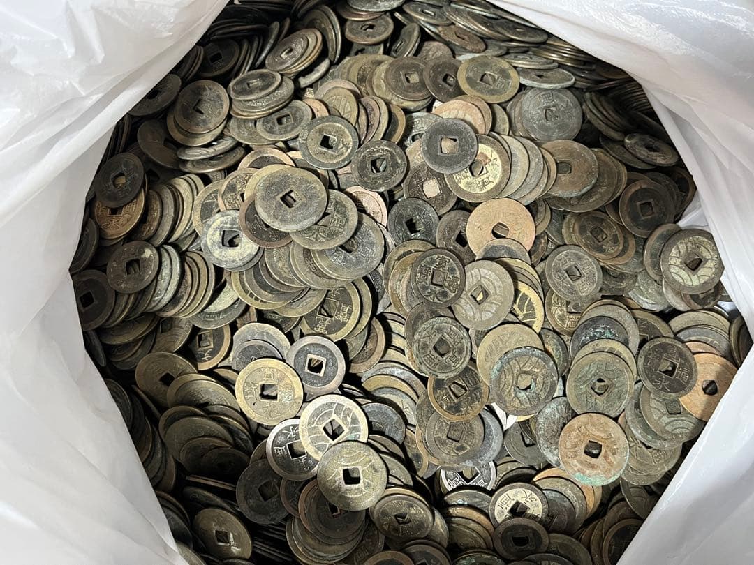 日本穴銭寛永通宝 12.79kg/3,100個以上まとめ売り大量古銭 コイン硬貨