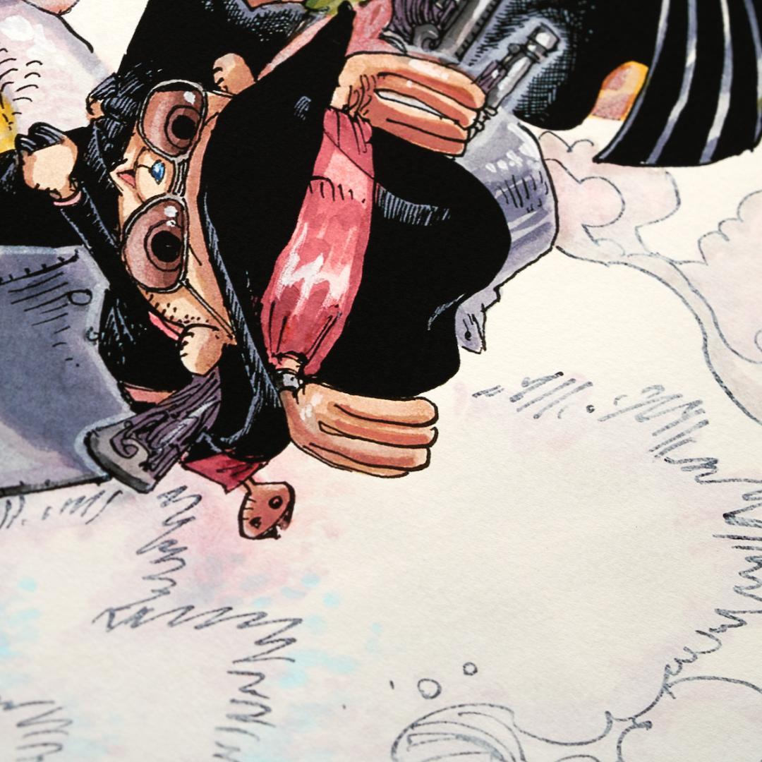 週末限定値下げ【複製原画】ONE PIECE マンガアート ATTACK!!