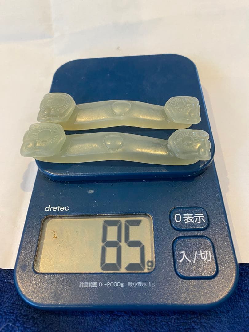 古白玉彫刻如意2点セット85g TA1159