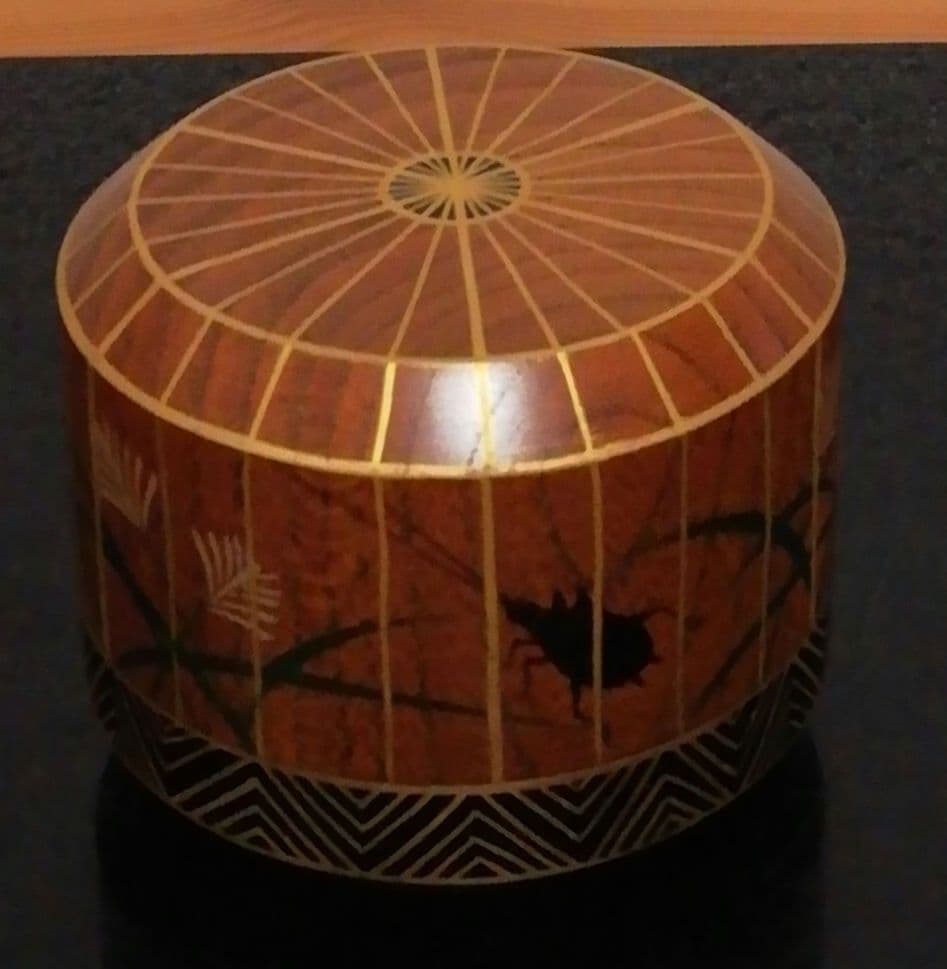 月抱作　虫籠　香合　共箱　茶道具