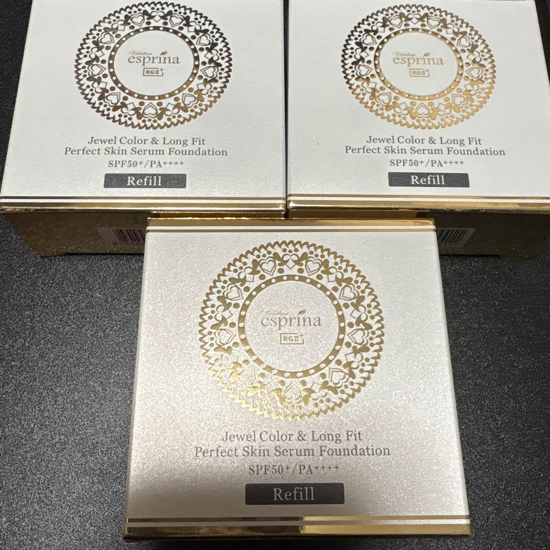 エスプリーナ　クッションファンデーション　本体、リフィル3個のセット