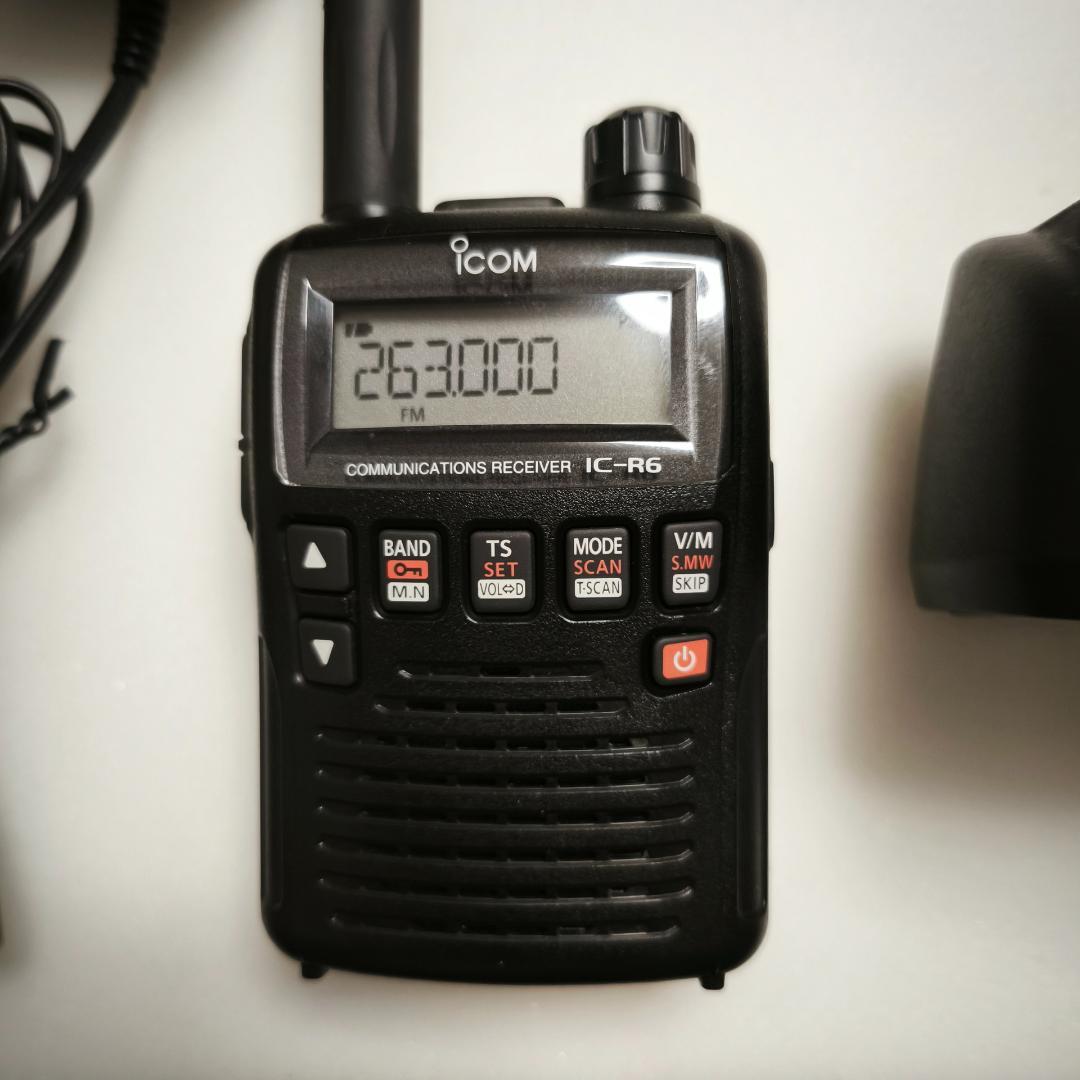 アイコムIC-R6 受信改造済み クローニングソフト 他 盗聴波受信可能