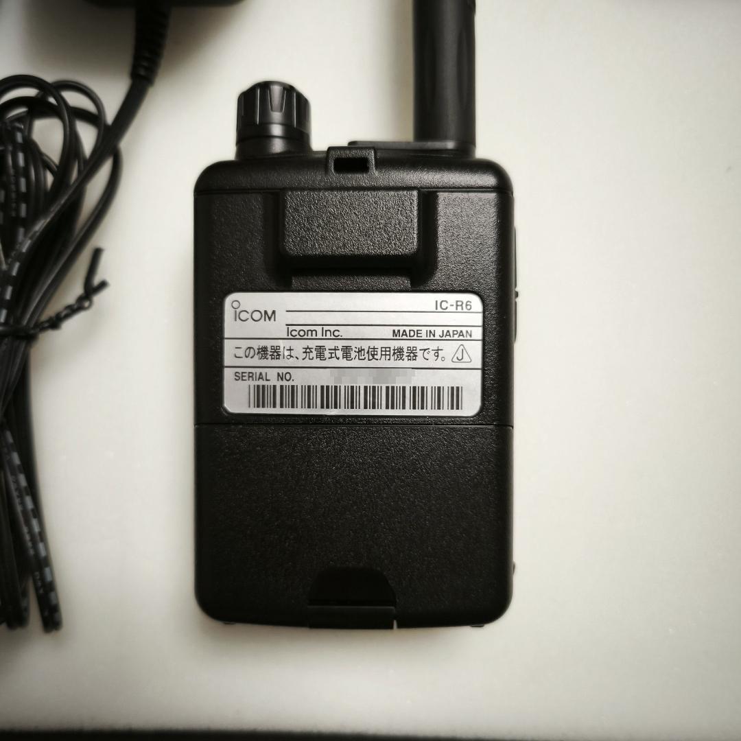 アイコムIC-R6 受信改造済み クローニングソフト 他 盗聴波受信可能