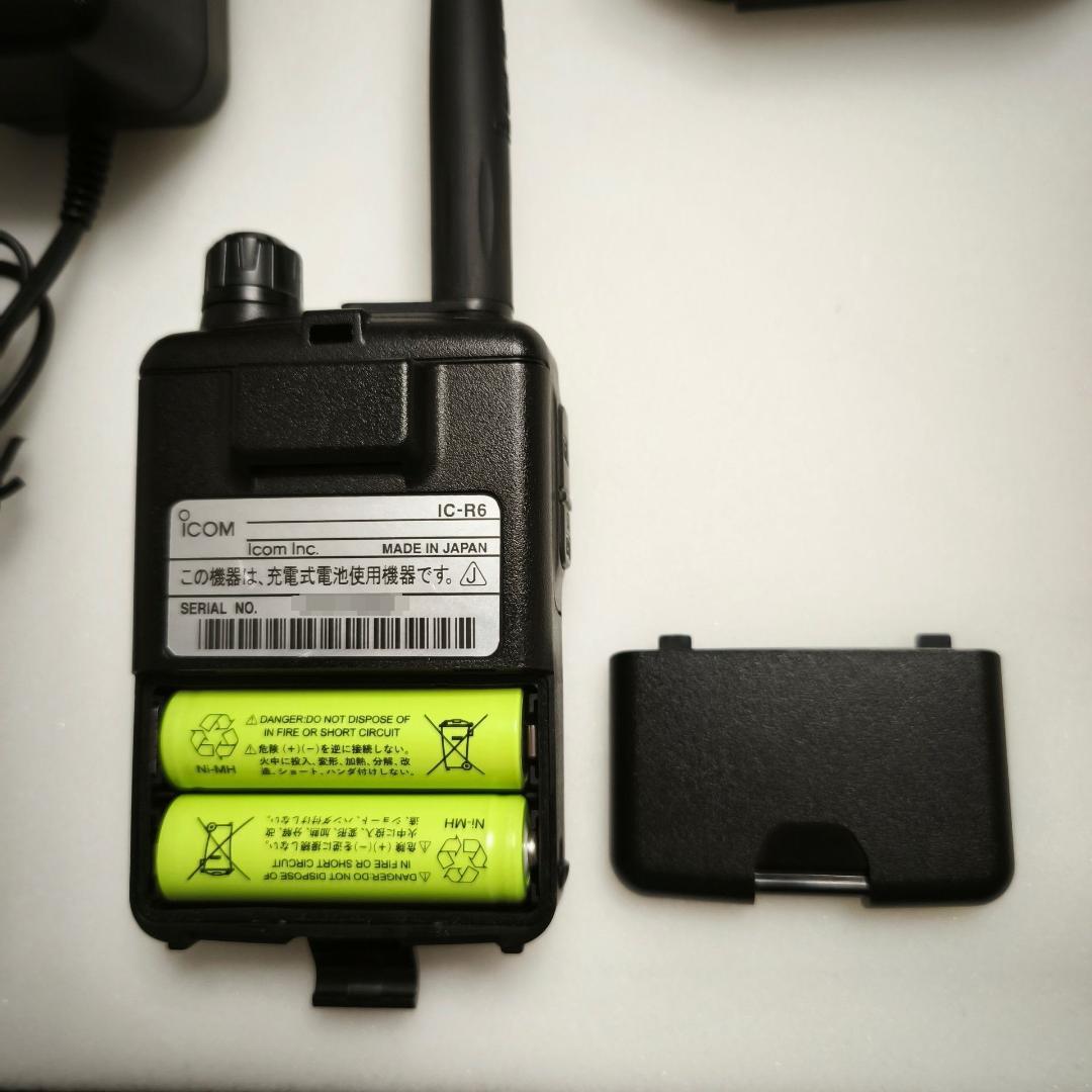 アイコムIC-R6 受信改造済み クローニングソフト 他 盗聴波受信可能