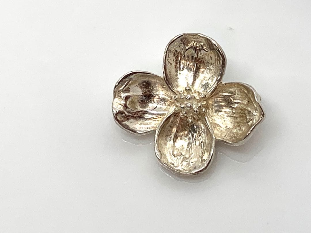 ティファニー 花 ブローチ シルバー