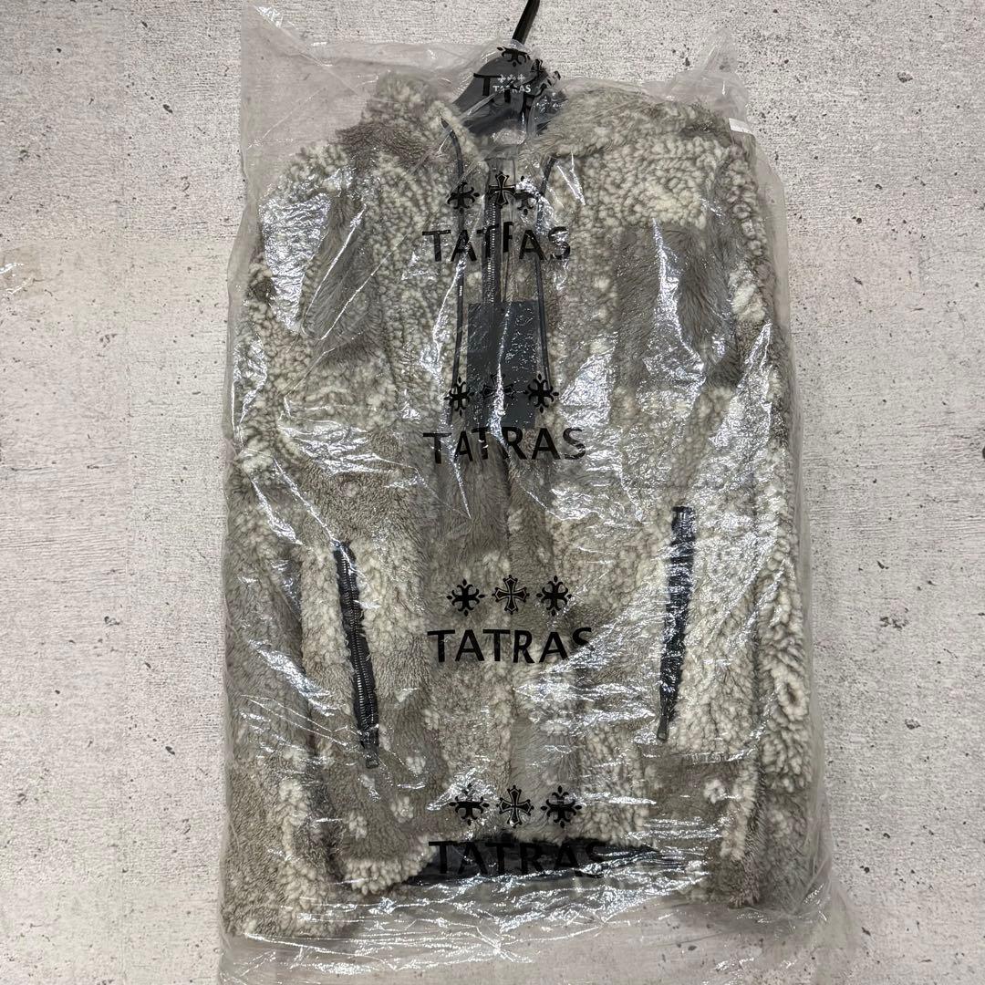 新品　タトラス　ボアジャケット　バンダナ柄　グレー　ブランドアウター　メンズ