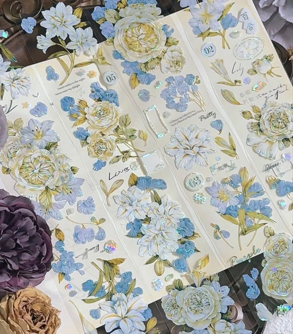 ⭐️SALE⭐️ 林野间《迭绪蓝》海外マスキングテープ　マステ 【2464】