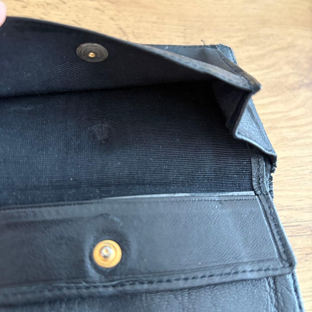 CHANEL 黒 キルティングレザーケース