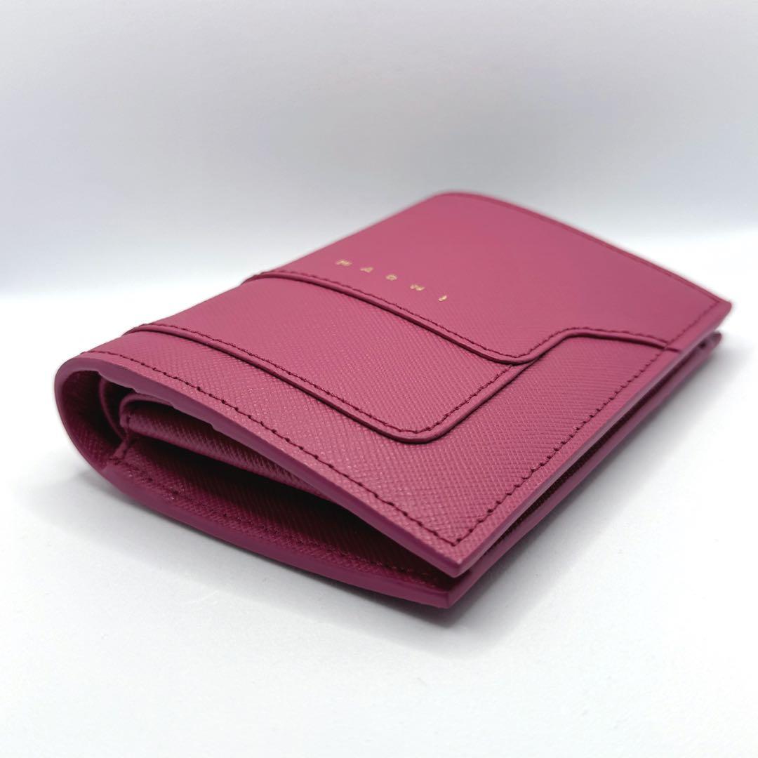 【新品未使用】希少 MARNI マルニ サフィアーノ ウォレット コンパクト財布