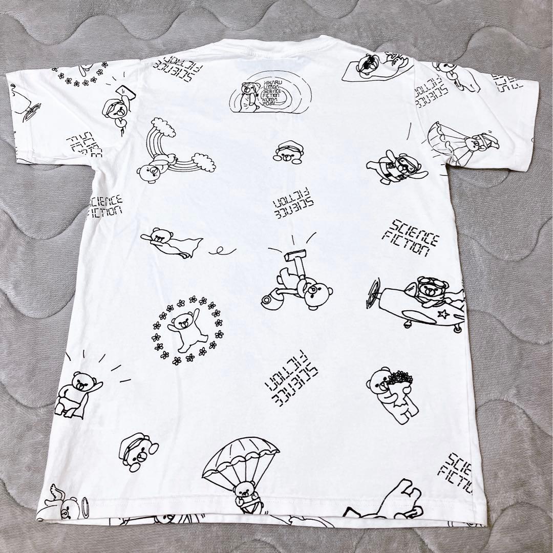 宇多田ヒカル SCIENCE FICTION くまちゃん総柄 Tシャツ Mサイズ - メルカリ