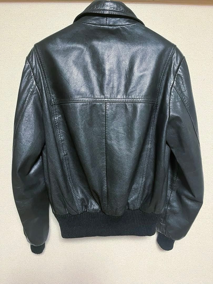 80sヴィンテージ リブレザージャケットリブジャンエディスリマンアーカイブ