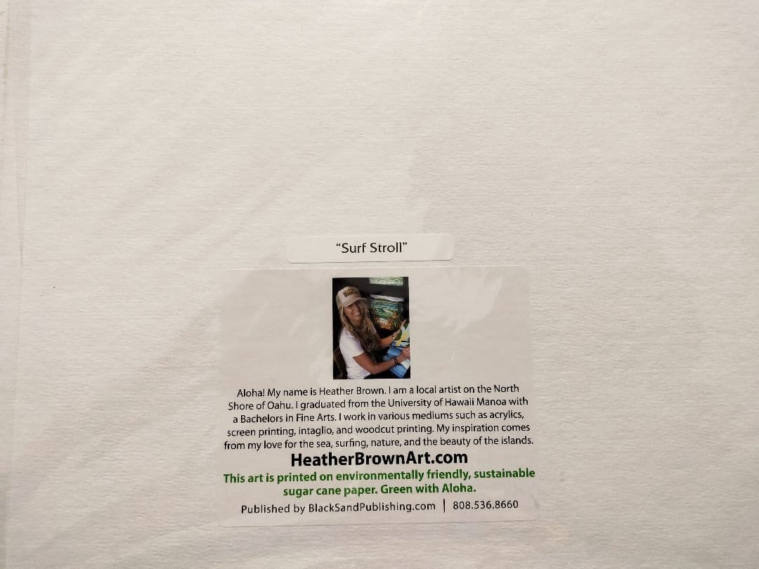 Heather Brown ヘザーブラウン Surf Stroll 美術品・アンティーク