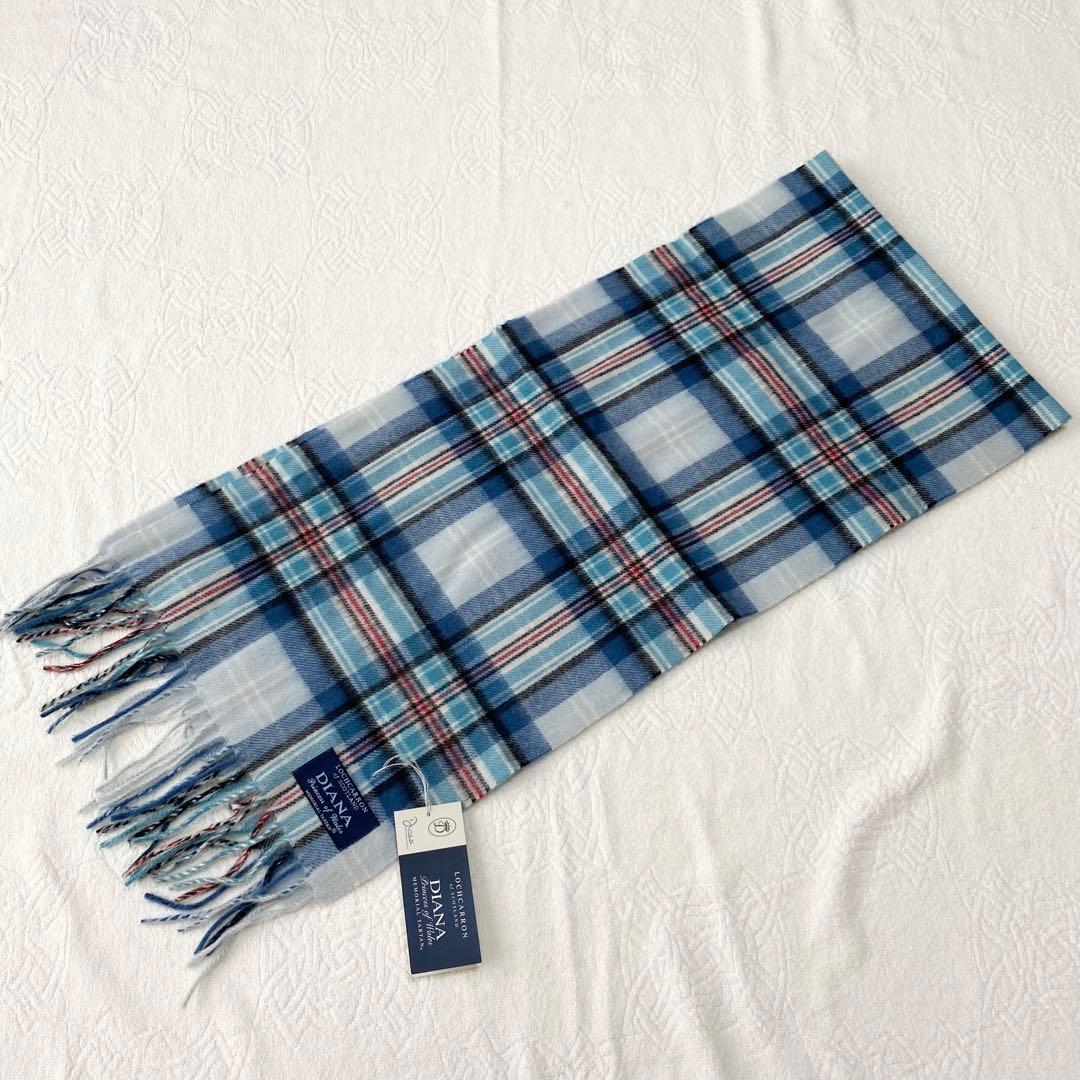 英国製✨ロキャロン ダイアナ妃メモリアル カシミヤ100%マフラー