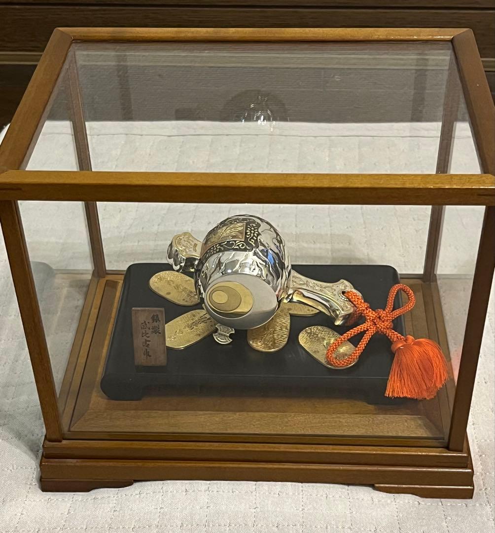 武比古作 銀製 小判小槌 美品置物 縁起物 日本伝統工芸 TAKEHIKO