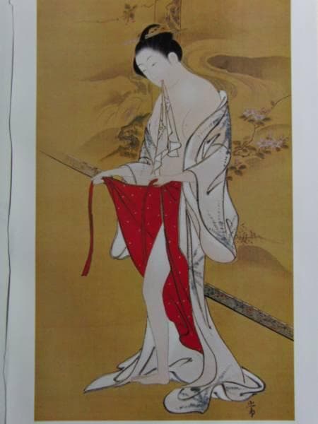 川又常正、浴後美人図、超希少・大判画集画、新品高級額装付
