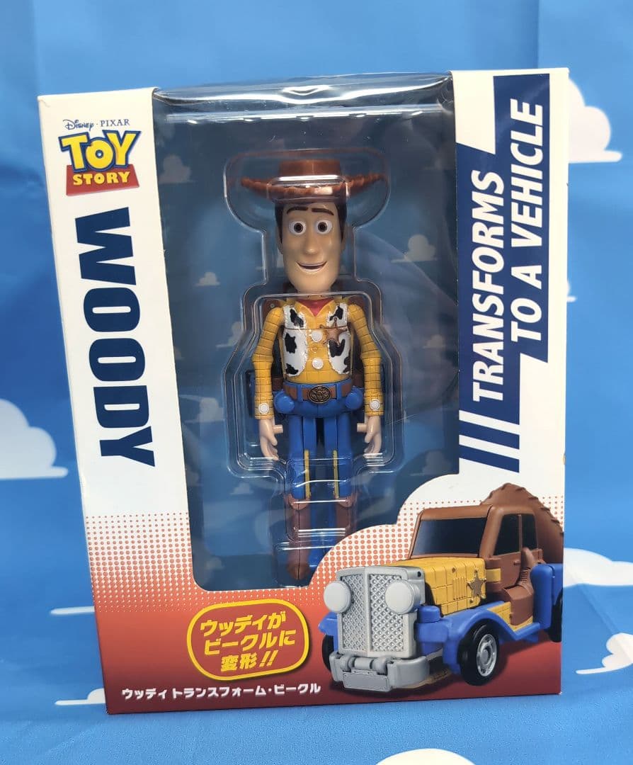 トイストーリー　トランスフォーム　ビークル　ウッディ　バズライトイヤー