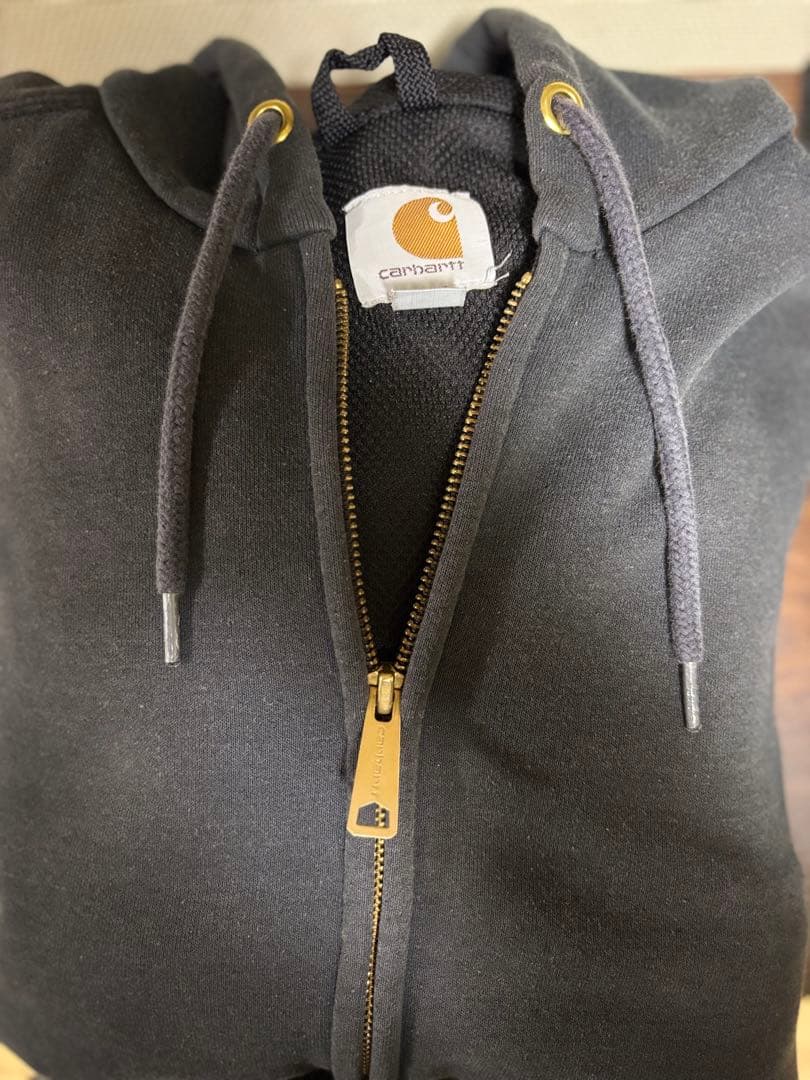 r*7様 Carhartt ダークグレー フルジップフーディ S