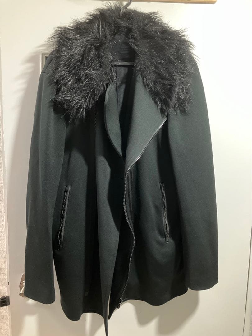 ワイスリー Y-3 3ストライプ ジャージ ライダースコート メンズ ファー付き