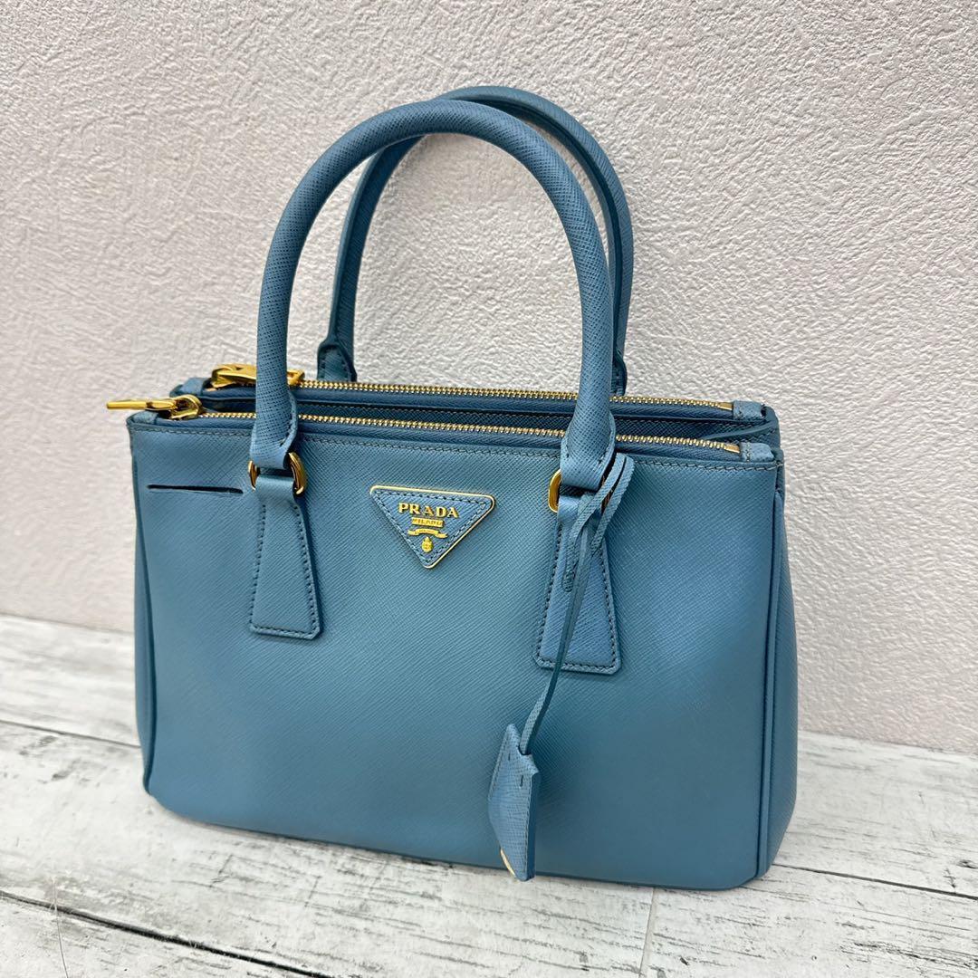 PRADA ガレリア　サフィアーノ　バッグ　レザー　ハンドバッグ