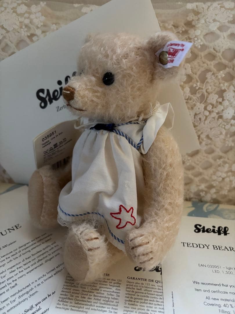 【レア】希少品シュタイフ2012 サマードレス　テディベア　ワンピース　ジューン