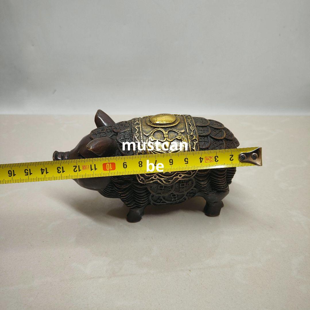 銅器 銭猪 茶道茶寵 客間 玄関 装飾品 工芸品 置物