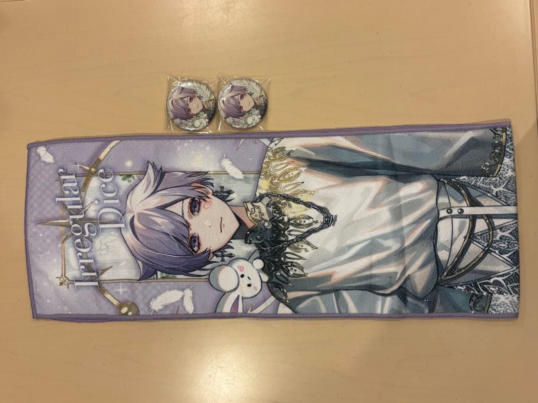 いれいす 初兎 受注生産 限定品 タオル 缶バッジ2個セット いれいす 初兎 受注生産 限定品 タオル 缶バッジ2個セット いれいす 初