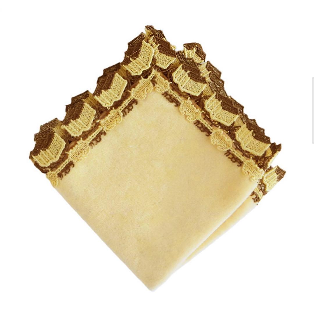 近沢レース店 福砂屋コラボ 400周年 ハンカチ カステラ イエロー 新品