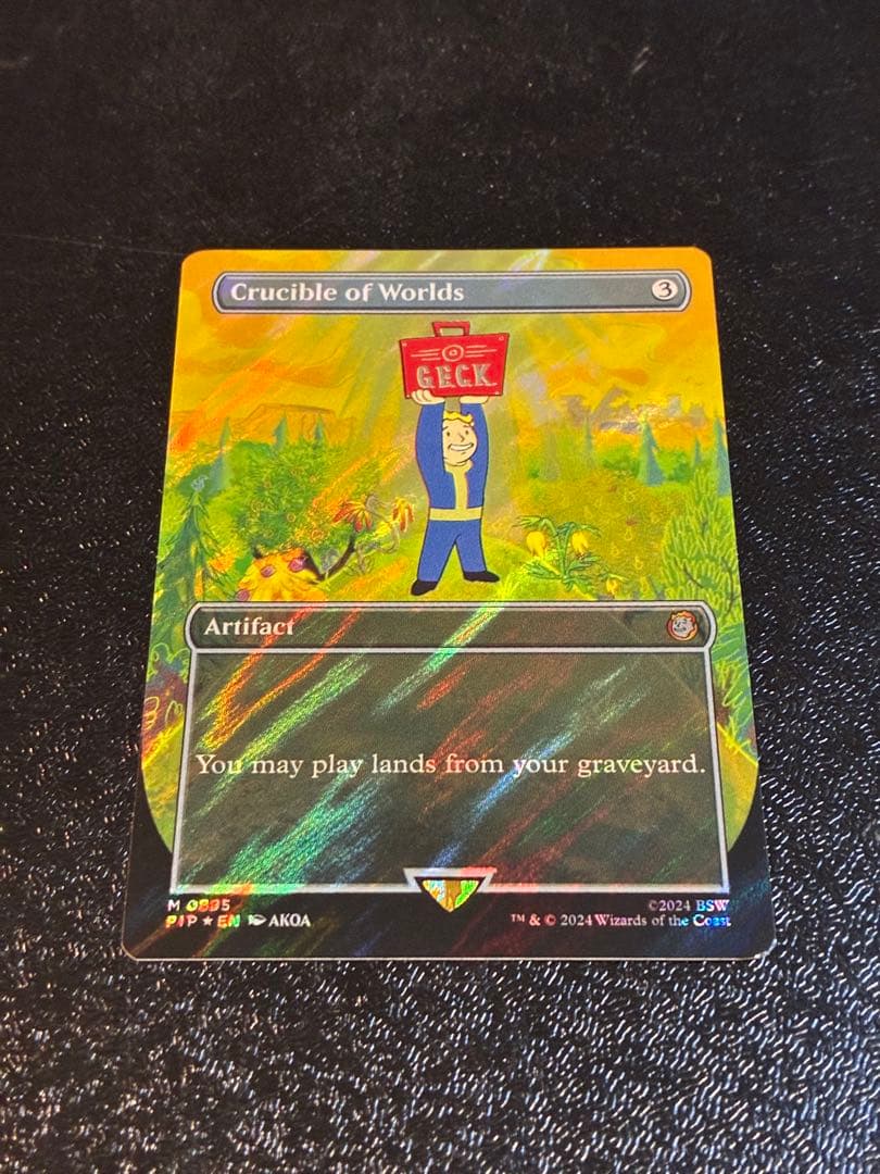 MTG fallout サージFoil ボーダーレス 世界のるつぼ 英語版