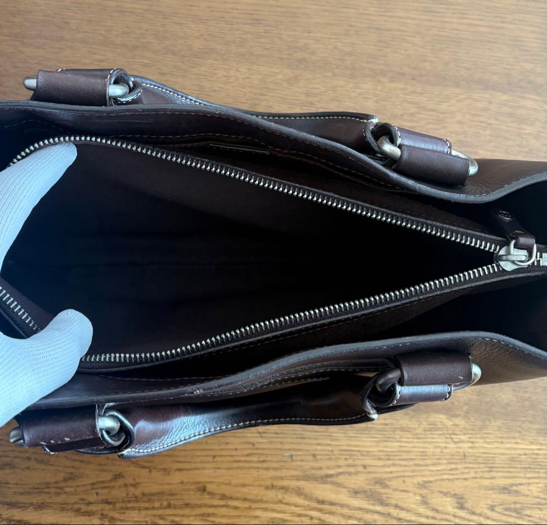 セリーヌ ブギーバッグ ハンドバッグ 本革 ダークブラウン