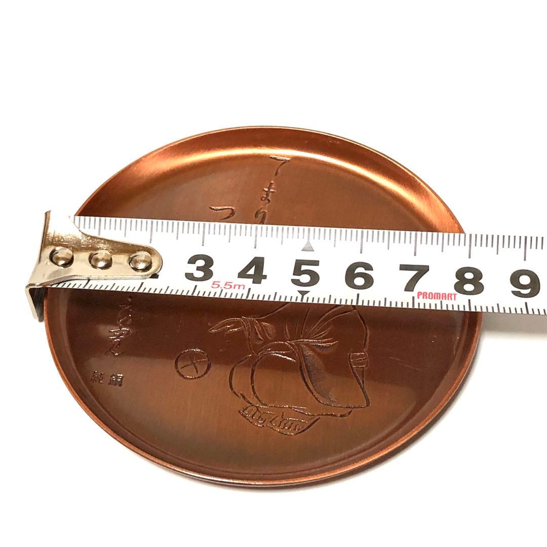 □希少□純銅 良寛「てまり つきつつ」・飾り皿・急須敷・・煎茶道具