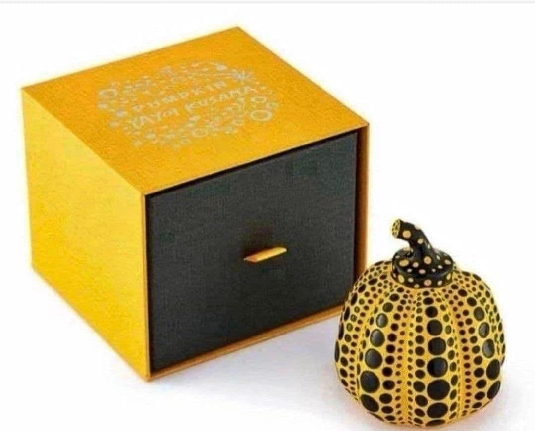 草間彌生 カボチャ （パンプキン） 黄 オブジェ ペーパーウェイト