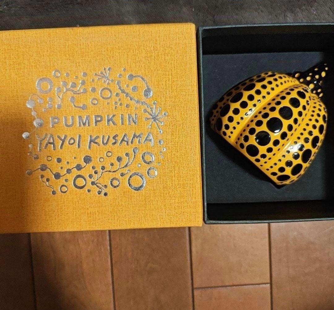 草間彌生 カボチャ （パンプキン） 黄 オブジェ ペーパーウェイト
