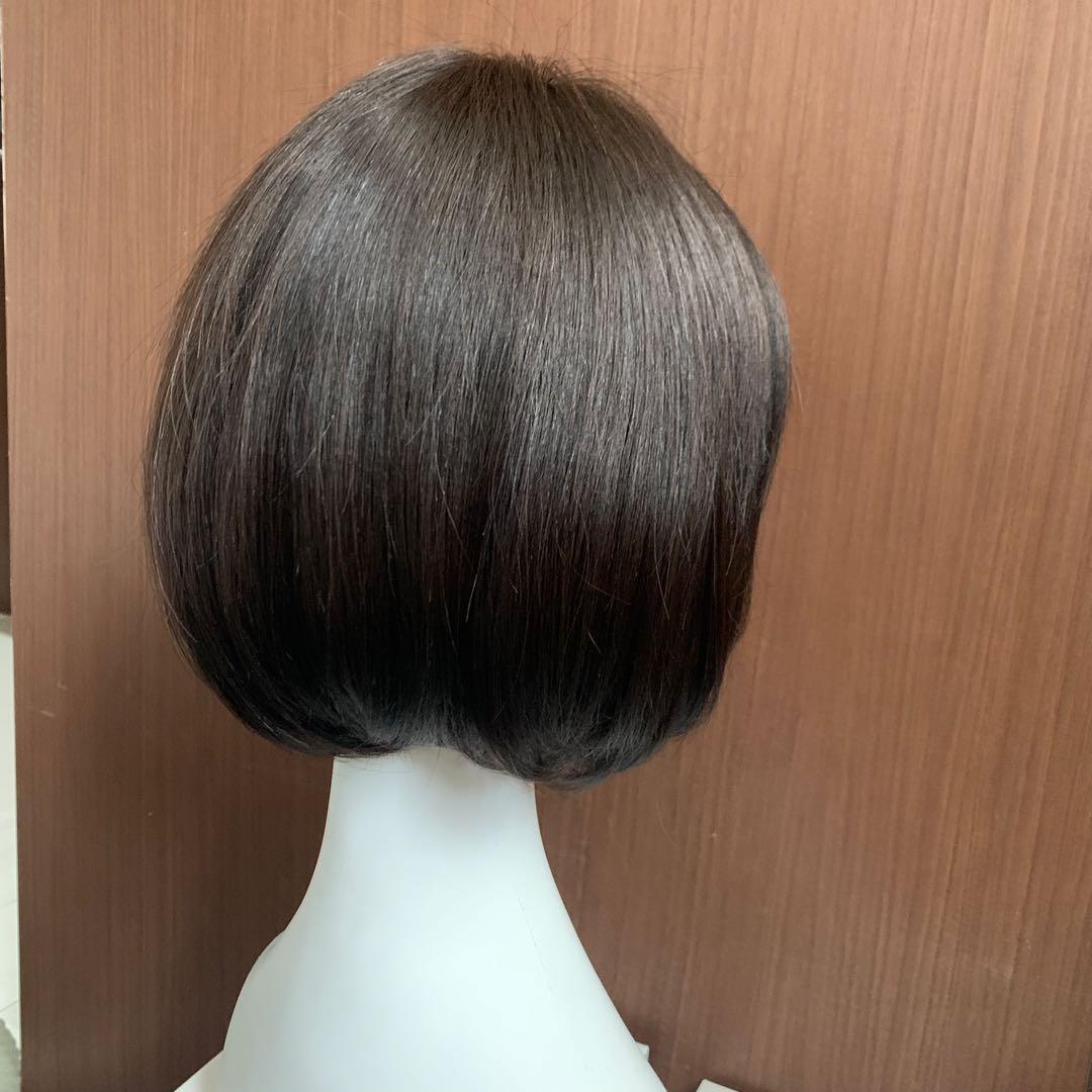 ことこと様人毛100% 誰もが一度は憧れるボブ ヘア ウィッグ かつらK32